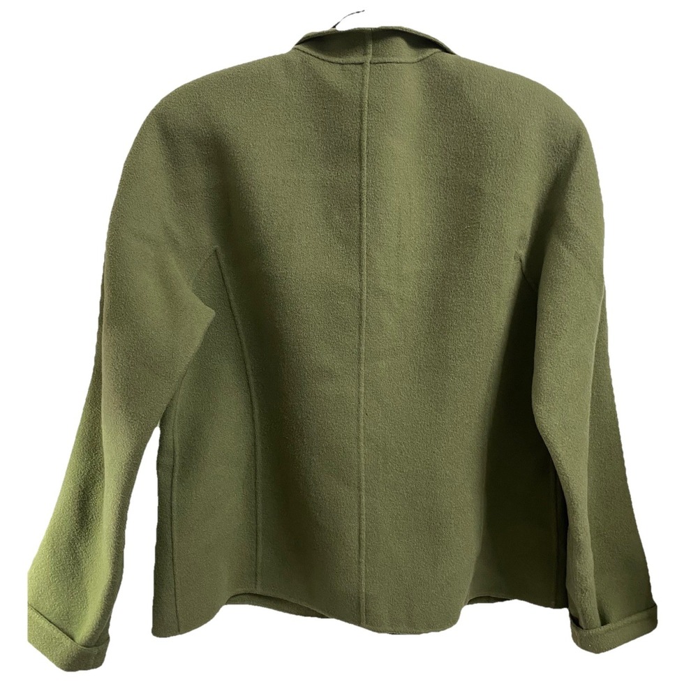 Talbots Women's 100% Wool Button Up Jacket Olive Green Blazer‎ Size 10 EUC - Picture 3 of 6